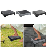 Maxbell Mobility Step Stool Non Slip Outdoor Step Riser for Office Bedroom High Beds Black Bottom Wavy