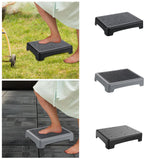 Maxbell Mobility Step Stool Non Slip Outdoor Step Riser for Office Bedroom High Beds Black Bottom Wavy