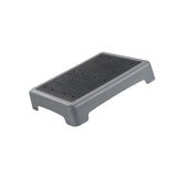 Maxbell Mobility Step Stool Non Slip Outdoor Step Riser for Office Bedroom High Beds Grey Bottom Wavy