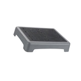 Maxbell Mobility Step Stool Non Slip Outdoor Step Riser for Office Bedroom High Beds Grey Bottom Wavy
