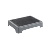 Maxbell Mobility Step Stool Non Slip Outdoor Step Riser for Office Bedroom High Beds Grey Bottom Wavy