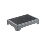 Maxbell Mobility Step Stool Non Slip Outdoor Step Riser for Office Bedroom High Beds Grey Bottom Wavy