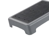 Maxbell Mobility Step Stool Non Slip Outdoor Step Riser for Office Bedroom High Beds Grey Bottom Wavy