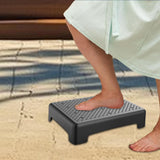 Maxbell Mobility Step Stool Non Slip Outdoor Step Riser for Office Bedroom High Beds Black Round Dot