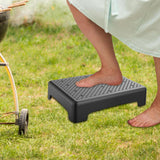 Maxbell Mobility Step Stool Non Slip Outdoor Step Riser for Office Bedroom High Beds Black Round Dot