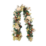 Christmas Garland Decorative Door Hanging Decor for Festival Ceremony Stairs