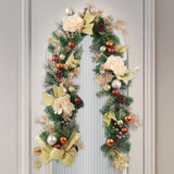 Christmas Garland Decorative Door Hanging Decor for Festival Ceremony Stairs