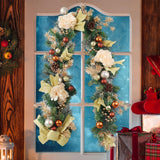 Christmas Garland Decorative Door Hanging Decor for Festival Ceremony Stairs