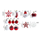 Maxbell 79 Pieces Christmas Ornaments Xmas Ornaments for Wedding Engagement Festival