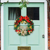 Christmas Wreath Artificial for Front Door for Indoor Outdoor Holiday Window 30 cm