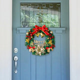 Christmas Wreath Artificial for Front Door for Indoor Outdoor Holiday Window 30 cm