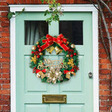 Christmas Wreath Artificial for Front Door for Indoor Outdoor Holiday Window 50 cm