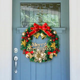 Christmas Wreath Artificial for Front Door for Indoor Outdoor Holiday Window 50 cm