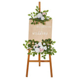 2Pcs Wedding Arch Flowers Artificial Flower Swag for Welcome Sign Party Home