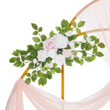 2Pcs Wedding Arch Flowers Artificial Flower Swag for Welcome Sign Party Home