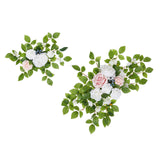 2Pcs Wedding Arch Flowers Artificial Flower Swag for Welcome Sign Party Home