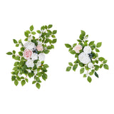 2Pcs Wedding Arch Flowers Artificial Flower Swag for Welcome Sign Party Home