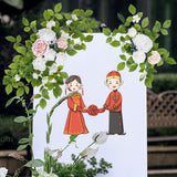 2Pcs Wedding Arch Flowers Artificial Flower Swag for Welcome Sign Party Home