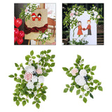 2Pcs Wedding Arch Flowers Artificial Flower Swag for Welcome Sign Party Home