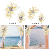 2x Wedding Arch Flowers Artificial Flower Swag for Ornament Engagement Party Style A