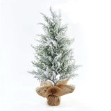 Artificial Christmas Tree Artificial Snow Xmas Tree for Shelf Fireplace Home