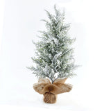 Artificial Christmas Tree Artificial Snow Xmas Tree for Shelf Fireplace Home