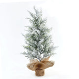 Artificial Christmas Tree Artificial Snow Xmas Tree for Shelf Fireplace Home