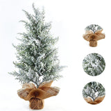 Artificial Christmas Tree Artificial Snow Xmas Tree for Shelf Fireplace Home