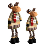 Christmas Elk Doll Telescopic Legs Collection Cartoon Christmas Decoration L