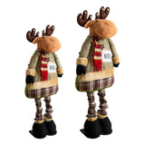 Christmas Elk Doll Telescopic Legs Collection Cartoon Christmas Decoration L