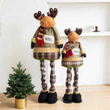 Christmas Elk Doll Telescopic Legs Collection Cartoon Christmas Decoration L