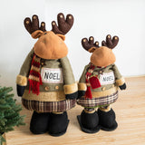 Christmas Elk Doll Telescopic Legs Collection Cartoon Christmas Decoration L