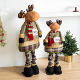 Christmas Elk Doll Telescopic Legs Collection Cartoon Christmas Decoration L