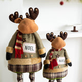 Christmas Elk Doll Telescopic Legs Collection Cartoon Christmas Decoration L