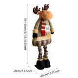 Christmas Elk Doll Telescopic Legs Collection Cartoon Christmas Decoration L