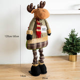 Christmas Elk Doll Telescopic Legs Collection Cartoon Christmas Decoration S