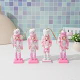 4 Pieces Nutcracker Figurines for Festive Christmas Tree Hanging Decorations