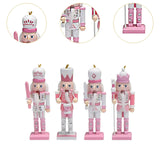 4 Pieces Nutcracker Figurines for Festive Christmas Tree Hanging Decorations