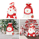 Christmas Gift Bag Treat Bag Xmas Candy Bag for Party Presents Christmas Eve Elk