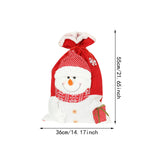 Christmas Gift Bag Treat Bag Xmas Candy Bag for Party Presents Christmas Eve Snowman