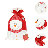 Christmas Gift Bag Treat Bag Xmas Candy Bag for Party Presents Christmas Eve Snowman