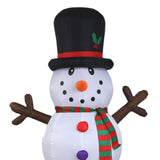 Christmas Inflatable Snowman with Scarf and Hat Funny Lighted Giant Snow Man