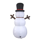 Christmas Inflatable Snowman with Scarf and Hat Funny Lighted Giant Snow Man