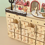 Christmas Advent Calendar 2024 with 24 Drawers for Desktop Office Home Decor