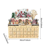 Christmas Advent Calendar 2024 with 24 Drawers for Desktop Office Home Decor