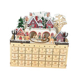 Christmas Advent Calendar 2024 with 24 Drawers for Desktop Office Home Decor