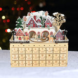 Christmas Advent Calendar 2024 with 24 Drawers for Desktop Office Home Decor