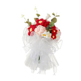 Crocheted Bouquet Handmade Valentines Day Gift for Anniversary Women Grandma