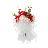 Crocheted Bouquet Handmade Valentines Day Gift for Anniversary Women Grandma