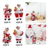 Christmas Chef Ms Claus Figurine Doll Toy for Fireplace Party Supplies Home Style A